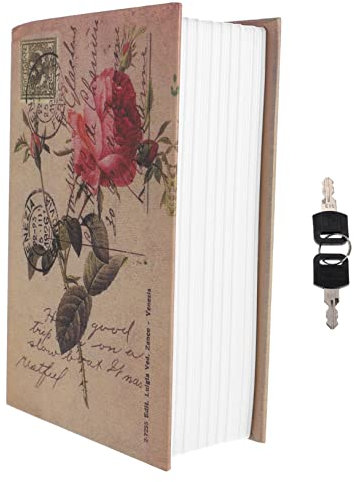 DOITOOL Vintage Buch-safe Box Mit Schloss Geheimversteck Für Wertsachen Für Zuhause Büro Und Schule Tragbare Aufbewahrungsbox Im Buchdesign Für Schmuck Und Persönliche Gegenstände