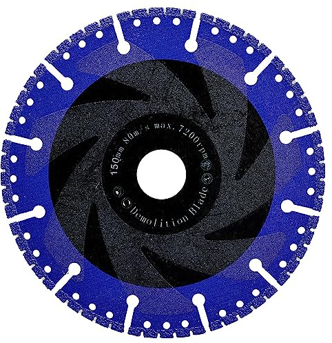 YIJING 6 Diamond Cutting Wheel for Metal,Cut Off Blade for Rebar Sheet Metal Angle Iron Stainless Steel
