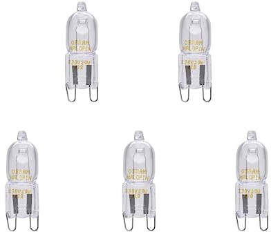 Osram 5er Pack Halopin 66733 33 Watt 230 Volt G9 Halogenstift 2900K warmweiß 460 Lumen dimmbar