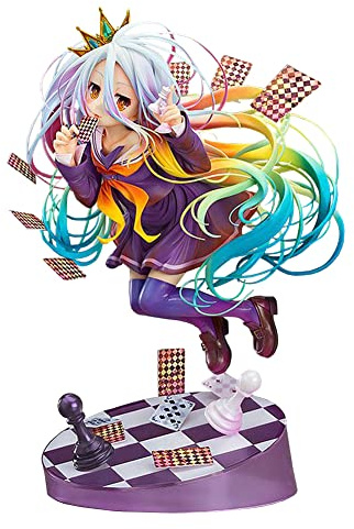 Xinchangda No Game No Life Anime Shiro Actionfigur Modell Sammelfigur Shiro Weihnachten Geburtstag Geschenk Schreibtisch Display Cartoon Skulptur