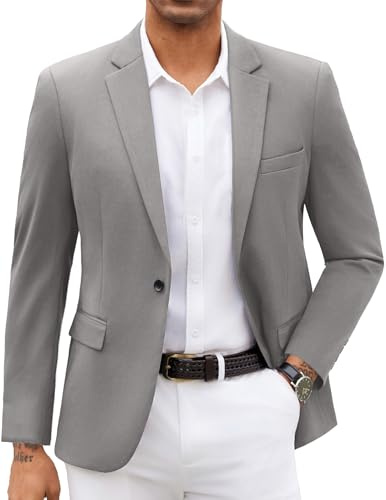 COOFANDY Men Blazer Jacket Lightweight Knit Sport Coats Casual Suit Jackets