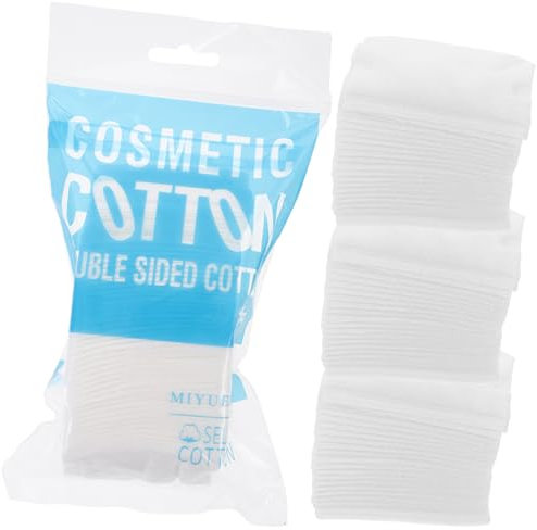 DOITOOL 600stücke Makeup Baumwollpads Dreilagige Hautfreundliche Abschminkpads Für Gesichtspflege Und Makeup-entfernung Für Frauen Weiß Hygienisch Und Tragbar