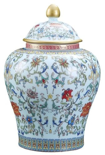 Ceramic Candy Storage Jar Large Capacity Sealed Jar Retro Living Room Decoration Accessories Home Decoration Cereal Dispenser