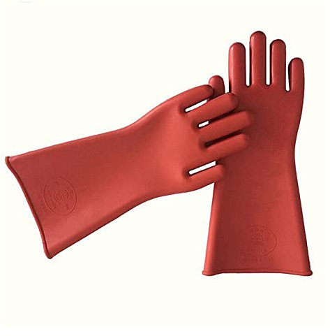 YQVEOT 12KV Hochspannungs-Elektro-Isolierhandschuhe Anti-Elektrizitäts-Schutz-Gummi-Elektriker-Schutzhandschuh Heimisolierhandschuhe - Arbeitshandschuhe