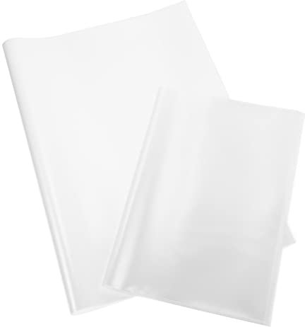 Lurrose 20stücke Buch Schutz Film Aus Hochwertigem Material Kratzfeste Schutzhülle Für Bücher Transparente Buchhülle Wiederverwendbar Einfache Sicht Und Identifizierung