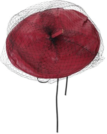 WRITWAA Béret Femme Chapeau avec Voile Fascinateur Vintage Artiste Peintre Français