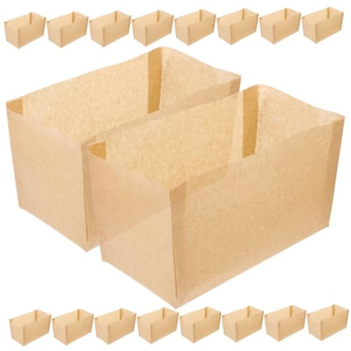 TIDTALEO Moules à Pain Papier Sulfurisé 50 Feuilles 250 G Résistant Haute Température Antiadhésif Doublures Cuisson Pain Pâtisserie Maison Fêtes