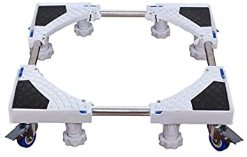 Socle Lave Linge, Base de machine à laver mobile portable, réfrigérateur, congélateur, plateaux de sol, longueur/largeur 42-65 cm, support de meuble télescopique pour lave-vaisselle, machine à glaçon