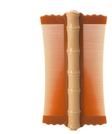 Tragbarer doppelseitiger Kopfhautzahnkamm, Kopfmassage-Verschlüsselungskamm, Make-up-Pinsel, Kopfhautreinigungswerkzeug (02)