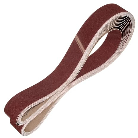 QUARKZMAN 50mm x 1829mm Bandas de Lija Set, 30pcs Cintas Abrasivas 40/120/400 Grano Correa para Lijadoras Óxido Aluminio para Carpintería Pulido de Metal Afilador de Cuchillo