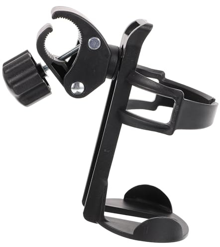 Portavasos para Cochecito Negro Pp para Andador y Movilidad | Rotación Múltiple y Ajuste, Almacenamiento Seguro para Botella y Taza, Uso en Scooters y Bicicletas