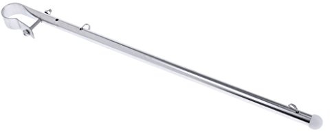 KBOLAE Stainless Steel Marine Boat Kayak 16 Rail Mount Flag Staff Pole - Silvery