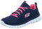 Skechers Sport Graceful Get Connected Women's Sneaker 9 C/D US Navy-Hot Pink, 6 UK