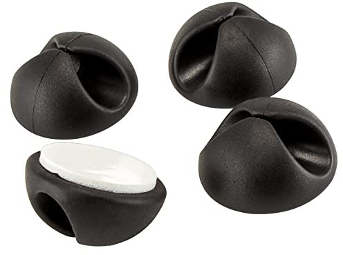 Gommini Fermacavo Adesivi da Scrivania Nero