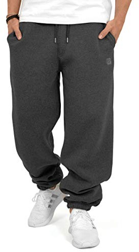 BACKSPIN Sportswear Jogginghose Herren & Damen Dunkelgrau meliert I Warme Unisex Jogging-Hose weit geschnitten mit 70% Baumwolle I Sweatpants kuschelig Freizeithose