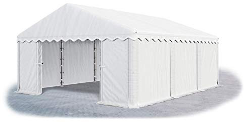 Das Company Lagerzelt 3x6m wasserdicht weiß Zelt 240g/m² PE Plane hochwertig Gartenzelt Summer MPE - Pavillon - Faltpavillon - Partyzelt - Gartenpavillon - Dachzelt Hartschale
