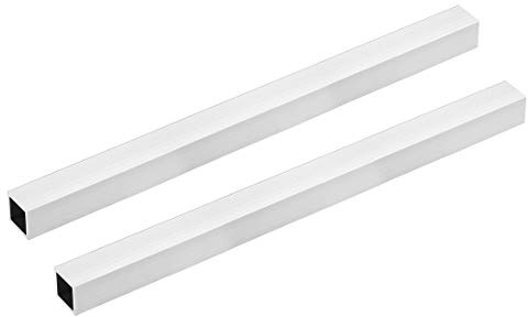 sourcing map 2 Stück Alu Vierkantrohr 20x20mm Alu Rechteckrohr Aluminium Profil Rohre 1mm Wandstärke Alurohr Quadratrohr Aluminium Gerade Rohr 300mm Länge 6063 Aluminiumrohre Aluprofil Rohr