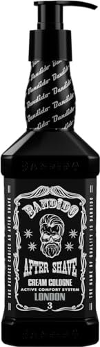Bandido Barber After Shave Cream Cologne Invisible Lotion Men 350 ml balsamo da uomo dopo la rasatura a umido nutre e raffredda balsamo crema da uomo per la cura della pelle sensibile (Invisible)