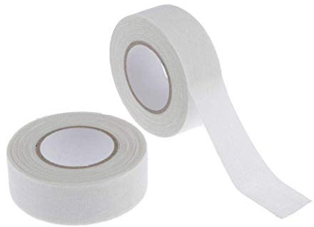 Inzopo Griffband für Hockeyschläger, verschleißfest, 2 Rollen, 2,5 cm x 11 Meter, 6 Farben zur Auswahl, Weiß