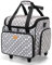 Luxja Sewing Machine Bag with Detachable Trolley Dolly, Carry Case for Sewing Machine and Accessories (Bag Only), Patent Pending, Grey Dots