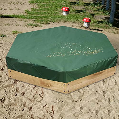 Sandkastenabdeckung Wasserdicht - Kinder Sechseckigen Sandkasten Abdeckung, Outdoor Garden Canopy Bunker Staubschutz Sunshade Cover - Gartenpoolabdeckung (230 X 200 cm)
