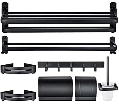 Ensemble Complet Étagère Flottante Adhésive Étagère Murale Organisateur de Salle de Bain Sans Perçage Étagère de Rebord D'Affichage Pour la Décoration Intérieure Stockage de Salle de Bain, D-J