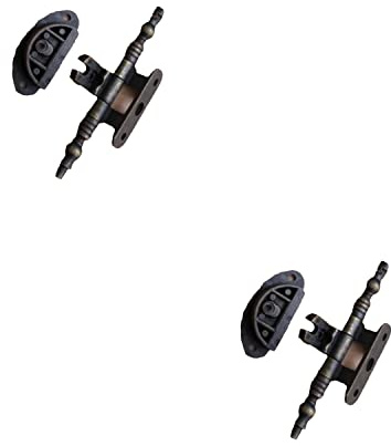 BricoShopping® Paar SCHARNIERE für Türen antiker Holzmöbel und Schränke IM KLASSISCHEN STIL Wohnzimmer oder Schlafzimmer Arte Povera schwere Anschlagscharniere antikisiert (BS0204, Bronze)