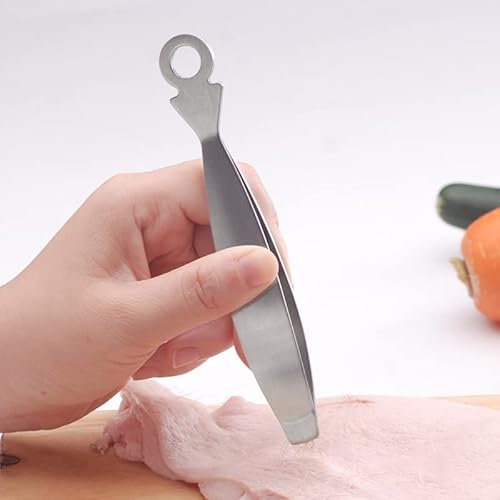 304 Stainless Steel Fishbone Clip, Fishbone Clip, Kitchen Tool, Hair Removal Tweezers, Non-Slip Fishbone Clip