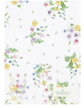 GreenGate [W0724] Tea Towel Fiola White