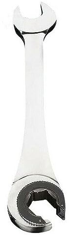 Juego de Llaves de Trinquete con Juego de Llaves Combinadas de Tubos Métricos de Cabeza Flexible Abierta Llave de Trinquete para Tubos de 8-30 mm, Llave Fija, 9 mm