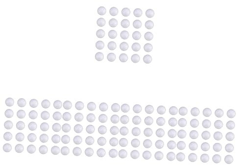 STOBOK 1000 STK Bastelmaterial für Weihnachten Glatte Schaumstoffbälle Ornament Hochzeitsdekorationen Wohnkultur weiße Kugeln Bastelball Kuchen Plastikkugel Schaumblock schmücken Kind