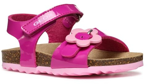 Geox B SANDAL CHALKI GIRL - Sandalo Baby - Madchen, Dk Pink,