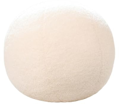 Kugelkissen, nordische runde Wurfkissen, rundes Kreis-Wurfkissen, einfaches, modernes, flauschiges, kugelförmiges Wurfkissen, kugelförmiges Kissen, Plüschkissen für Couch, Sofa, Schlafzimmer