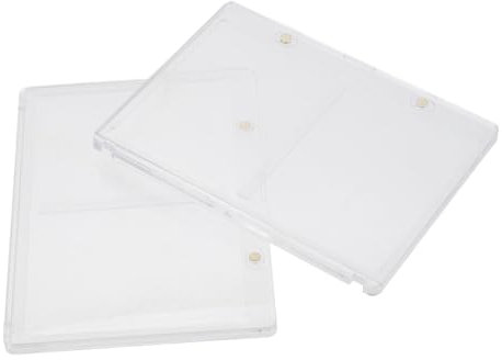 ibasenice 2stücke Magnetische Kartenhalter Mit Fächern Sportkarten-displayhüllen Transparent Für Sammelkarten Und Schutz Ihrer Wertvollen Karten