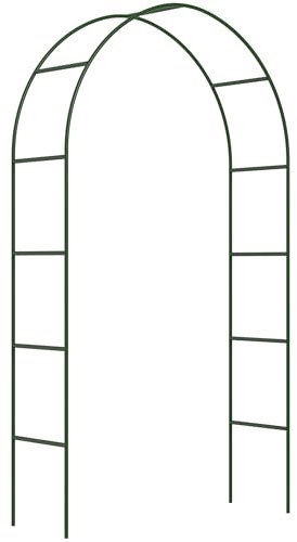 ZENO Garden Arch 2.4M | Heavy Duty Metal Garden Arch | Green Garden Frame Arch for Climbing Plants | Garden Arches for Outdoor, Backyard, Lawn, Patio, Courtyard, Wedding Decorations