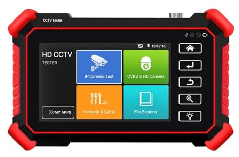 Tester per telecamere di sicurezza CCTV Tester Telecamera IP 4K Tester CCTV Da 8MP Iptv Mini Monitor Da 4 Pollici AHD TVI CVI Test Video HD H.265 PoE Cavo Di Alimentazione Traccia Tester CCTV