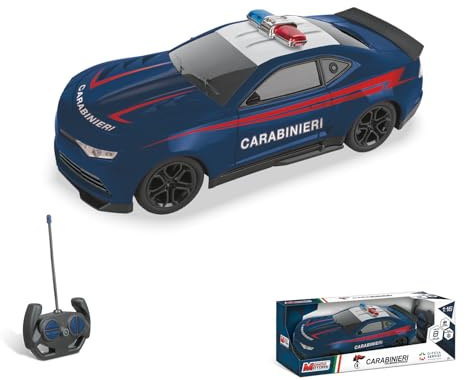 MONDO Motors Auto Carabinieri, modello in scala 1:16, Velocità fino a 10 km/h, auto giocattolo per bambini 63812