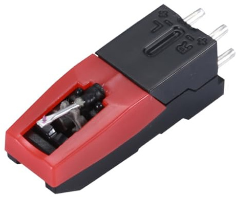 SOIMISS Red Gem Cartridge for Gramophone Record Player Stylus Needle Replacement Part for Vintage Turntable Accessories
