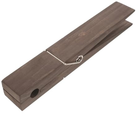 WEKAMOS Giant Wooden Clothespin Towel Rack for Bathroom Large Heavy Duty Clothes Clips for Towel Hanger in Bathroom