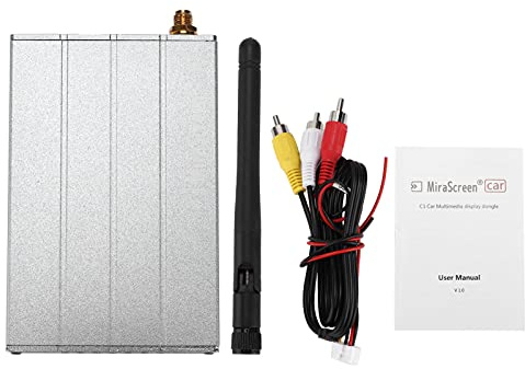 Display WiFi per auto, adattatore Mirror Link, chiavetta TV per Android C1, dispositivo di mirroring dello schermo wireless con guscio in lega di alluminio, supporto DLNA Miracast
