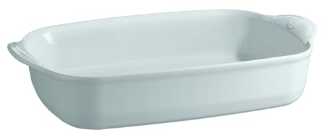 Emile Henry Grand Plat Rectangulaire Ultime – Pour 10 à 12 Personnes – Céramique Haute Résistance – Cuisson Homogène et Service du Four à la Table – Coloris Écume – Fabriqué en France