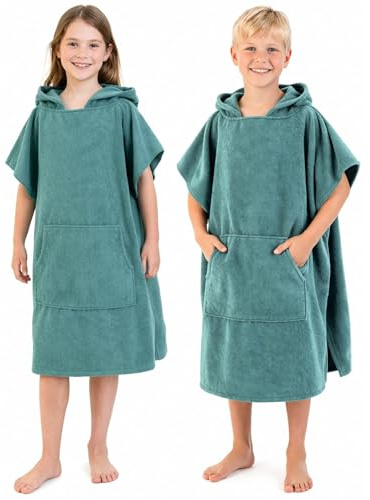 Adore Kids Microfibre Changing Robe Poncho - Teal, Age 10-13