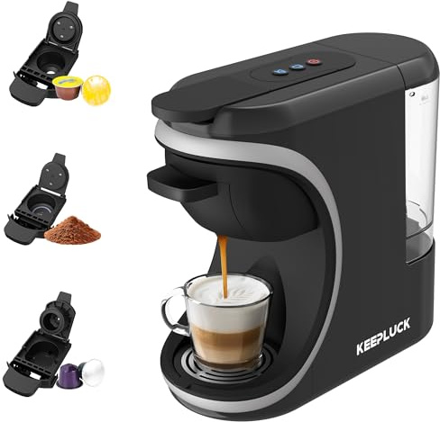 Cafetera de cápsulas 3 en 1 para Nespresso Original/para Dolce Gusto/polvo