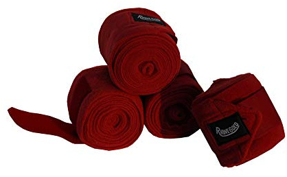 Rhinegold fleece stabil/resebandage Röd En storlek