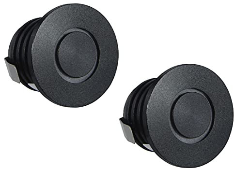 POPP® Pack x2 Mini LED 1W 110LM 3000K IP20, con Transformador Ranuras Sistema Spot Focos de techo Empotrables ø35MM (Cálido redondo)