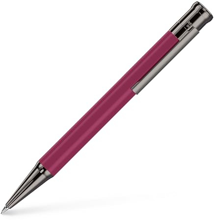 Otto Hutt 002-18923 - Druckbleistift Design 04 Karminrosé - Bleistift mit hochwertiger Beschichtung und glänzender Oberfläche - mit 0,7 mm Minen und Radiergummi