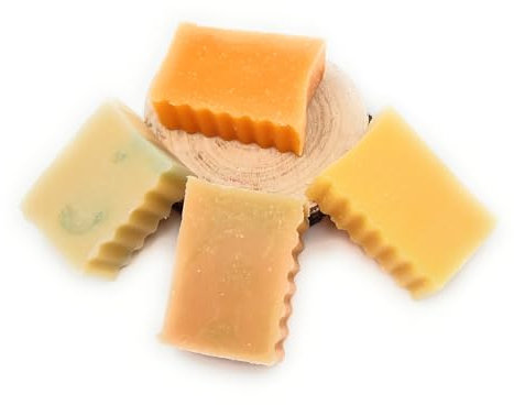 Haarseifen 4 er Set,Kamille Zitrone, Rosskastanie, Birke, Lindenblüte Lemongras, palmölfrei,in neuer Verpackung