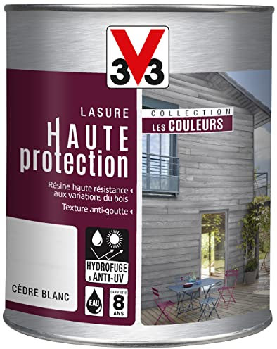 V33 Lasure haute protection, Les couleurs, Cèdre blanc 1L