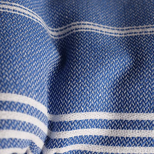 PÜSKÜL - Bulk Turkish Towels Pack of 10 for Beach Hammam Spa Pool, 100% Cotton, 100X180 cm (Blue)