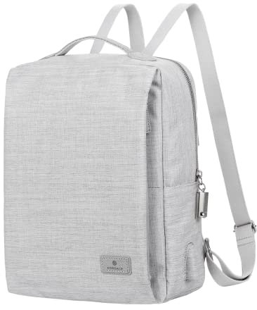 Nordace SIENA II Mini Smart Reiserucksack für Damen mit USB-Ladeanschluss, wasserabweisend, Hellgrau, Mini, Tagesrucksäcke